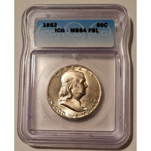 1952 Franklin Half Dollar MS64 FBL ICG